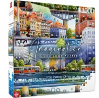 1. Imagination: Puzzle Tytus Brzozowski Warsaw Bridges / Warszawskie mosty (1000 elementów)